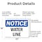 Signmission Water Line, 24 in W x Rectangle, Aluminum OS-2PACK-NS-A-1824-L-18974 - alternate 3